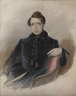 Portrait of Andrey Nikolayevich Muravyov (1806-1874), 1841. Artist: Zakharov (Chechenets), Pyotr Zakharovich (1816-1846)
