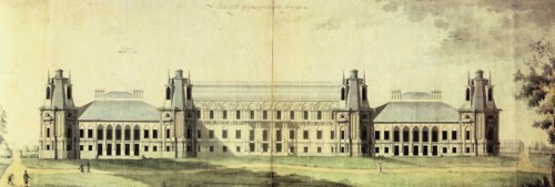 The Tsaritsyno Palace, c. 1796. Artist: Kazakov, Matvey Fyodorovich (1738-1812)
