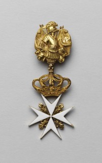 The Maltese cross of Maria Fyodorovna, Late 18th century. Artist: Orders, decorations and medals