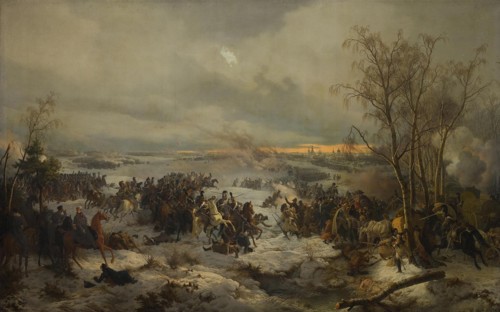 The Battle of Krasnoi (Krasny) on November 17, 1812, 1849. Artist: Hess, Peter von (1792?1871)