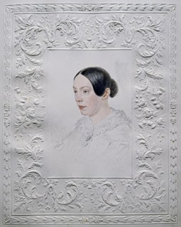 Portrait of Adelaida Alexandrovna Senkovskaya (1800-1858), née Baroness von Rahl, End 1840s. Artist: Briullov, Alexander Pavlovich (1798-1877)
