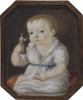Portrait of Sergey Ivanovich Volkov as child, ca 1808. Artist: Anonymous