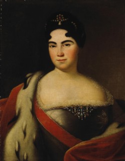 Portrait of Empress Catherine I. (1684-1727), First third of 18th century. Artist: Anonymous