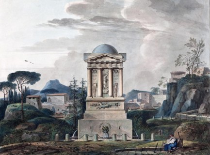 Design of the Fountain in Poltava, 1807. Artist: Thomas de Thomon, Jean François (1754-1813)