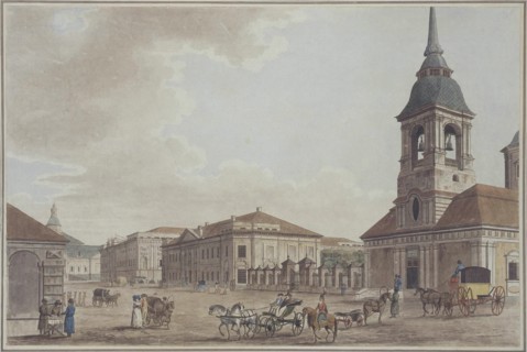 Liteyny Avenue in St. Petersburg, 1790. Artist: Malton, Thomas, the Elder (1726?1801)
