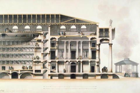 The Saint Petersburg Imperial Bolshoi Kamenny Theatre, Early 19th century. Artist: Quarenghi, Giacomo Antonio Domenico (1744-1817)