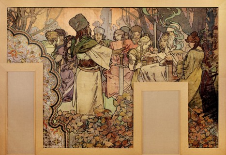 Wall painting for the Exposition Universelle of 1900, 1899-1900. Artist: Mucha, Alfons Marie (1860-1939)