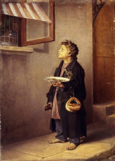 An Apprentice watching a parrot, 1865. Artist: Perov, Vasili Grigoryevich (1834-1882)