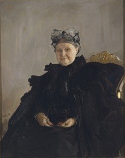 Portrait of Maria Fyodorovna Morozova, née Simonova (1830-1911), 1897. Artist: Serov, Valentin Alexandrovich (1865-1911)