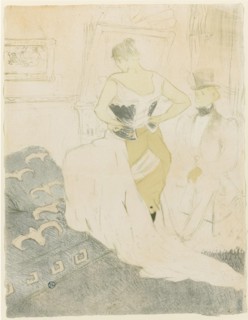 Woman Adjusting Her Corset, 1896. Artist: Toulouse-Lautrec, Henri, de (1864-1901)