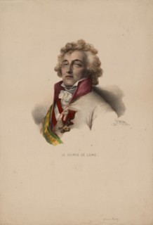 Portrait of Charles-Joseph, Prince de Ligne (1735-1814), 1825. Artist: Grevedon, Pierre Louis Henri (1776-1860)