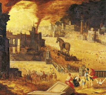 The Siege of Troy, 17th century. Artist: Anonymous