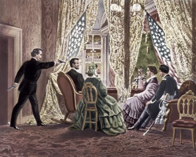 The Assassination of Abraham Lincoln, 1865. Artist: Anonymous