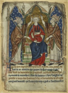 The coronation of King Henry III, 13th century. Artist: Anonymous