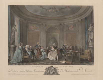 A Gathering at a Concert. Artist: Lafrensen, Niclas (1737-1807)