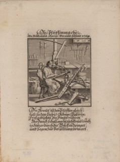 The Wind Instrument Maker. Artist: Weigel, Christoph, the Elder (1654-1725)