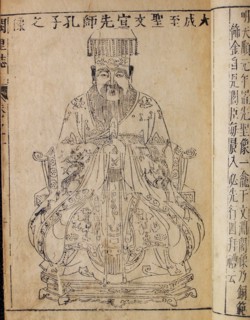 Portrait of the Chinese thinker and social philosopher Confucius, Early 19th century. Artist: Anonymous