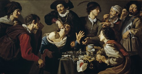 The quacksalver, 1620-1625. Artist: Rombouts, Theodor (1597-1637)