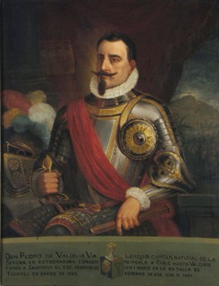 Portrait of Pedro de Valdivia, 1874. Artist: Carmona, Pedro León (1854-1899)