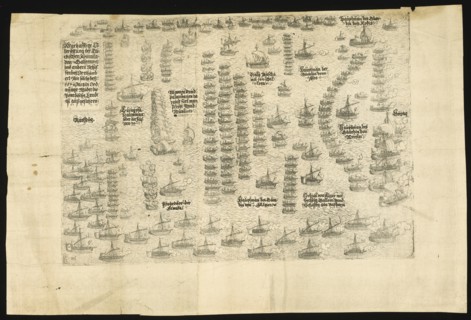 The Battle of Lepanto on 7 October 1571, 1571. Artist: Jenichen, Balthasar (active 1560-1590)