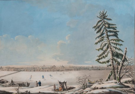 Saint Petersburg: View over the Neva River, Early 1800s. Artist: Anonymous