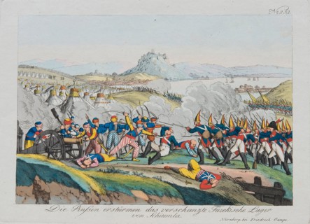 Taking of the Shumen Fortress in 1828, c. 1830. Artist: Campe, August Friedrich Andreas (1777-1846)