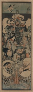 Seven Lucky Gods, 1843-1845. Artist: Kuniyoshi, Utagawa (1797-1861)