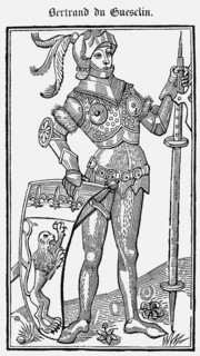 Bertrand du Guesclin (From Le Livre des faits de messire Bertrand du Guesclin), 1487. Artist: Anonymous