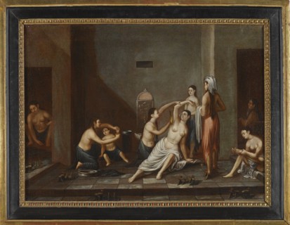 Ladies in the Hammam, 1741. Artist: Anonymous