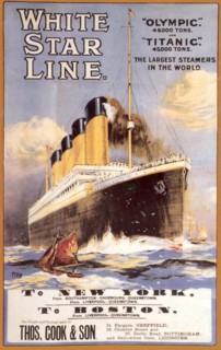 White Star Line. Titanic & Olympic, c. 1911. Artist: Anonymous