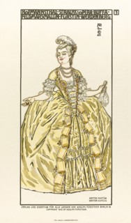 Costume Design for the opera Der Rosenkavalier (The Knight of the Rose) by Richard Strauss, 1910. Artist: Roller, Alfred (1864-1935)