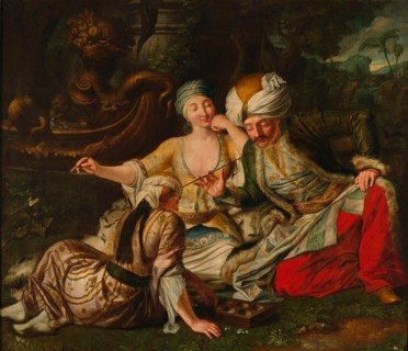 The Mangala Game, First half of the 18th cent.. Artist: Mock, Jan (Johann) Samuel (c. 1687-1737)