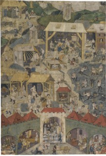 Silver mining and processing in Kutná Hora, Second Half of the 15th century. Artist: Master Matheus (Illuminator) ((?-1496))