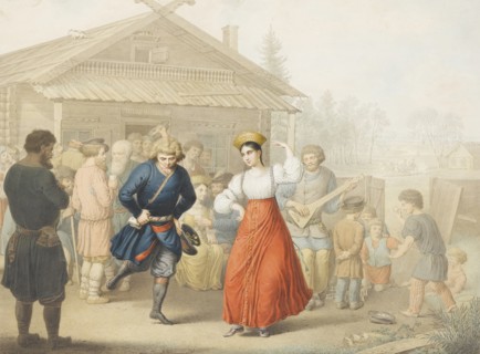 Merry-making Outside a Tavern. Artist: Opiz, Georg Emanuel (1775-1841)