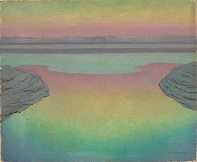 High Tide in Evening Light, 1915. Artist: Vallotton, Felix Edouard (1865-1925)