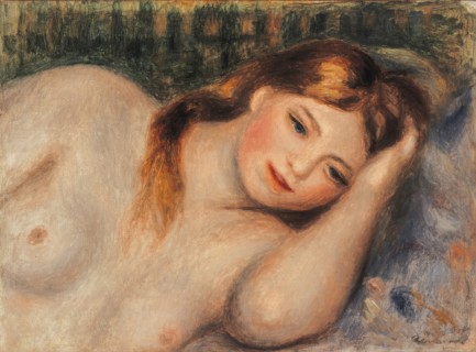 Nu (Jeune fille couchée en buste), 1905. Artist: Renoir, Pierre Auguste (1841-1919)