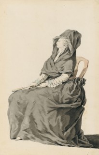 Portrait of Marie Antoinette during her trial, 1793. Artist: Anonymous