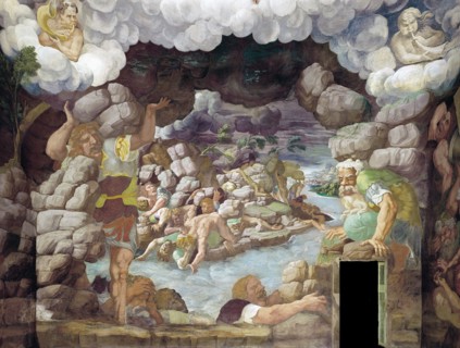 The Fall of the Giants (Sala dei Giganti), 1536. Artist: Romano, Giulio (1499-1546)