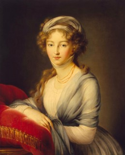 Portrait of Empress Elizabeth Alexeievna, Princess Louise of Baden (1779-1826), 1798. Artist: Vigée-Lebrun, Marie Louise Elisabeth (1755-1842)