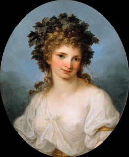 Self-portrait as Bacchante, before 1786. Artist: Kauffmann, Angelika (1741-1807)