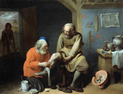 The Village Surgeon. Artist: Ryckaert (Rijckaert), David (1612-1661)