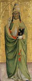 Saint Pope, ca 1400. Artist: Cennini, Cennino d'Andrea (c. 1360-c. 1440)
