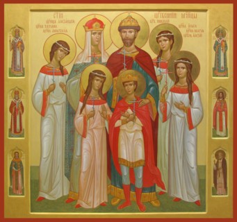The killed Family of the Tsar Nicholas II, 2004-2007. Artist: Russian icon