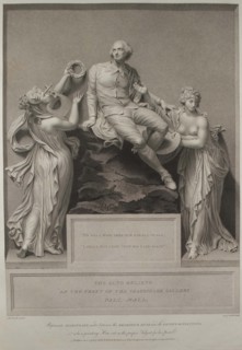 Shakespeare with the Muse of Literature and the Genius of Painting, 1803. Artist: Boydell, John (1720-1804)