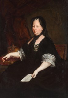 Portrait of Empress Maria Theresia of Austria (1717-1780) as a widow, 1772. Artist: Maron, Anton von (1733-1808)