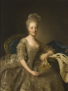 Portrait of Hedwig Elisabeth Charlotte of Holstein-Gottorp (1759-1818), 1774. Artist: Roslin, Alexander (1718-1793)
