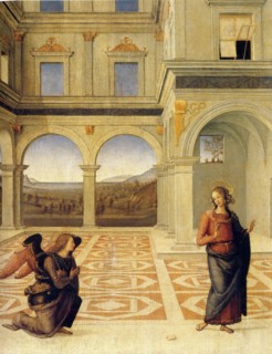 The Annunciation, ca 1498. Artist: Perugino (ca. 1450-1523)