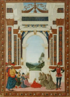 The Healing Wonder of Saint Bernard, c. 1473. Artist: Perugino (ca. 1450-1523)