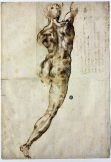 Nude from behind, c. 1504. Artist: Buonarroti, Michelangelo (1475-1564)