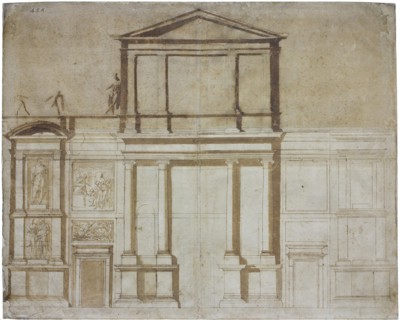 Project for the Facade of San Lorenzo in Florence, 1516. Artist: Buonarroti, Michelangelo (1475-1564)